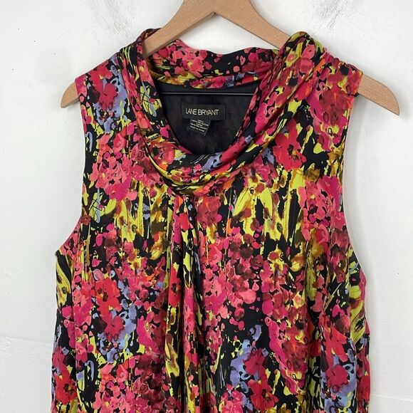 Lane Bryant Floral Print Sleeveless Tunic/Blouse Size 20 - Picture 2 of 14